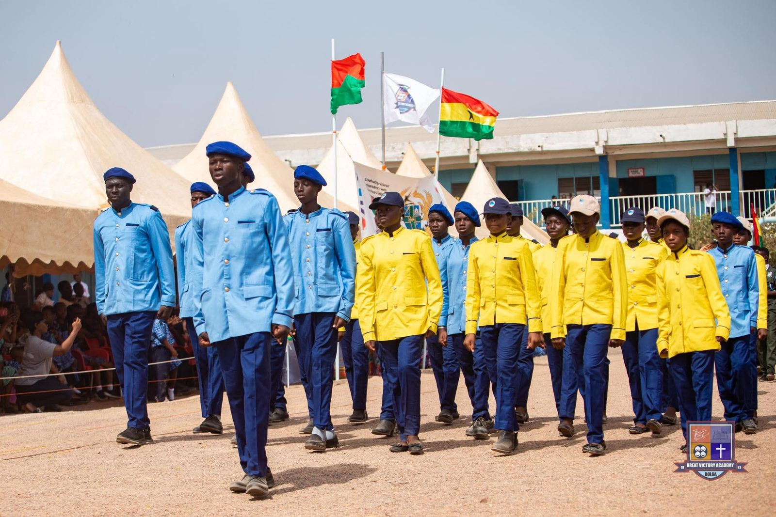 Défilé avec Great Victory Academy, fête de l'Indépendance